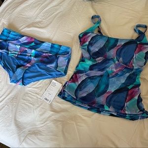 Athleta - Blue Swim Suit